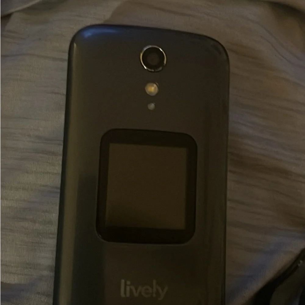 Lively Charcoal Flip Phone
